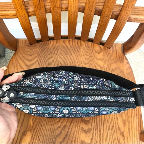 Kipling Multipocket Crossbody, Blue, Multiflower - Picture 3 of 13